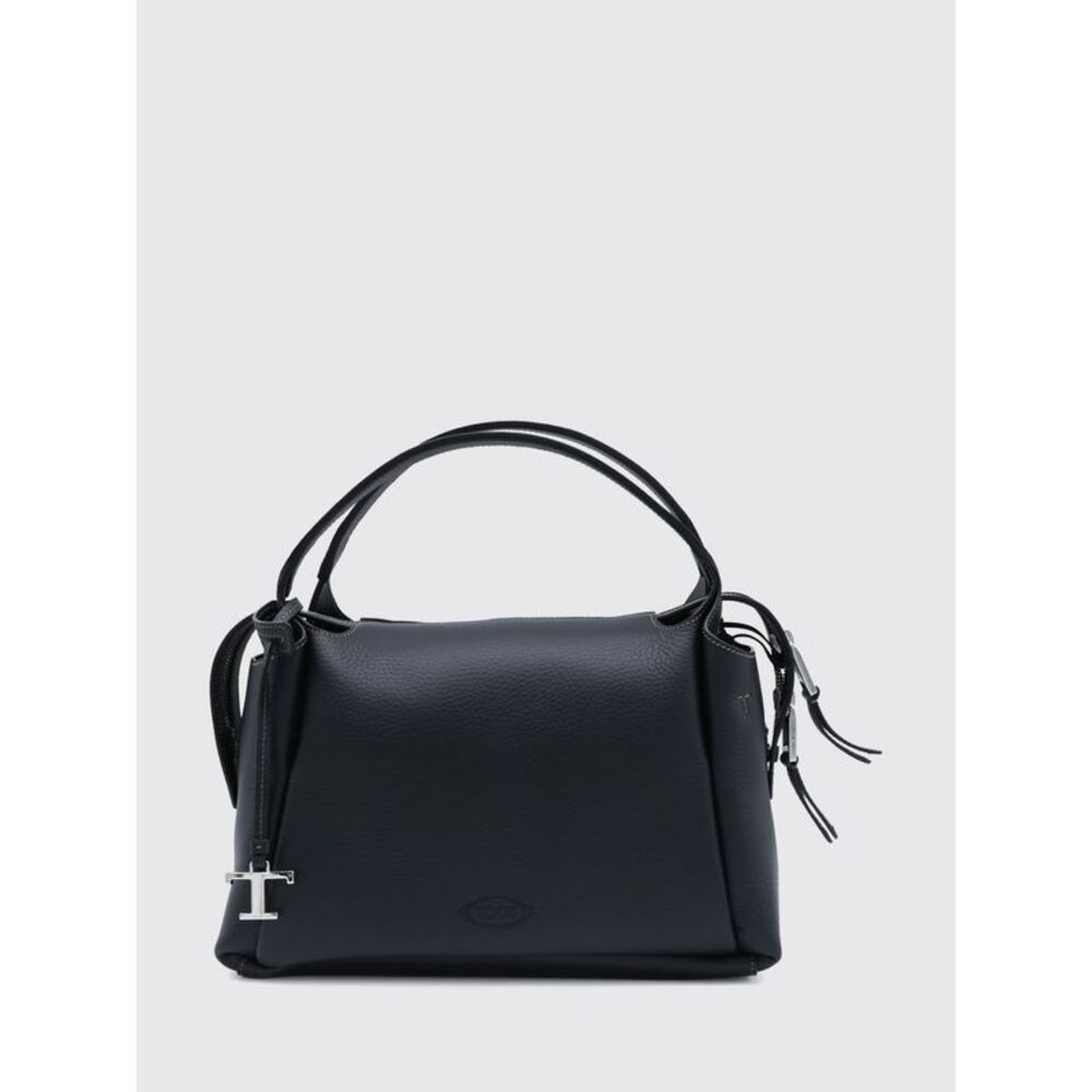 Tod's Women Grained Leather Handbag Tod's With Zip Closure And Logo Charm